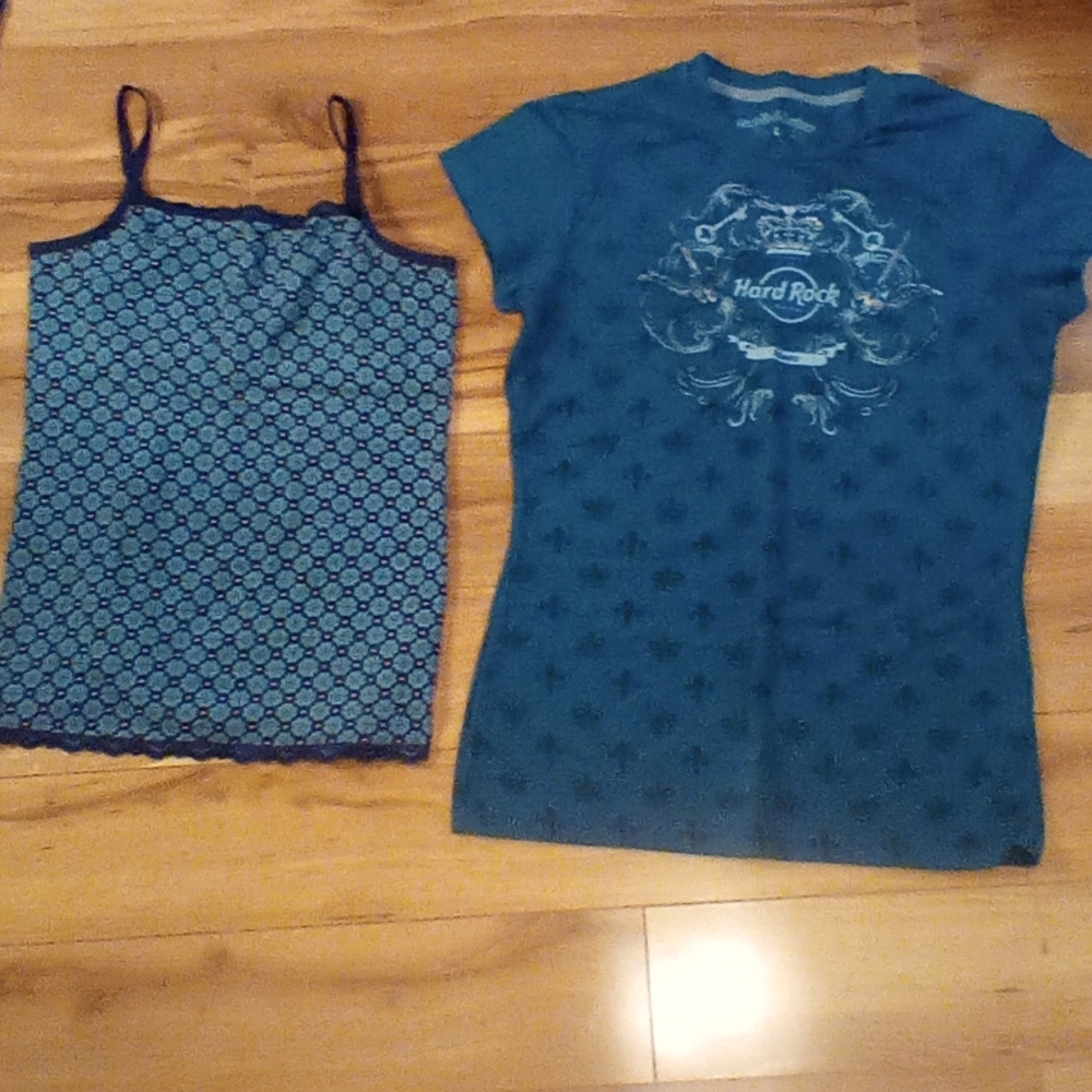 Matching tank and hard rock cafe tee BUNDLE